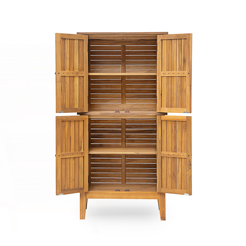 Armoire d'extérieur à lattes, armoire d'appoint