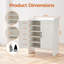 18 Pair Shoe Storage Cabinet
