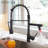 FORIOUS LED Light Pull Out Kitchen Faucet with Accessories-88247944
