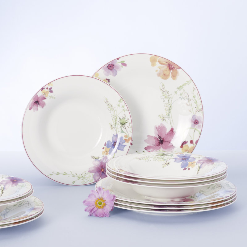 Villeroy & Boch Mariefleur Premium Porcelain 12 Piece Dinner Set