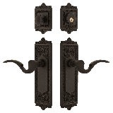 Nostalgic Warehouse Egg & Dart Entry Set with Manor Lever