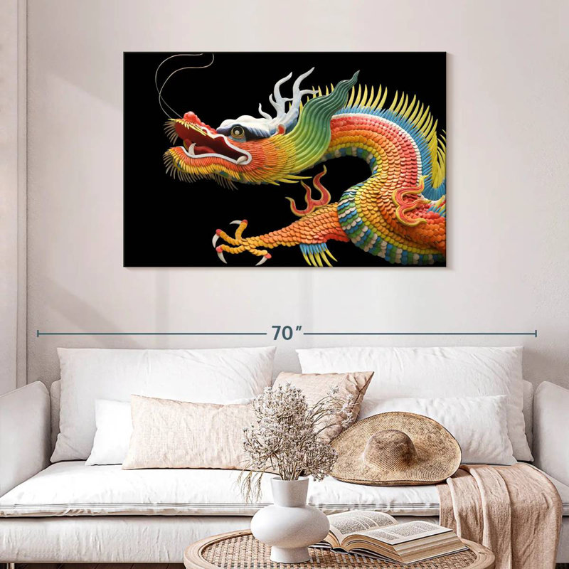 Traditional Dragon, 30" H x 45" W