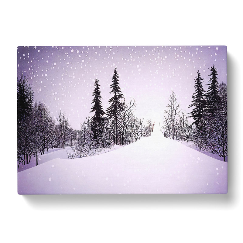 Pine Tree Forest Winter Vol.6 - Wrapped Canvas, 40cm H x 60cm W x 3cm D