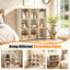 Organisateur de maison moderne en métal blanc avec 9 boîtes robustes avec rangement