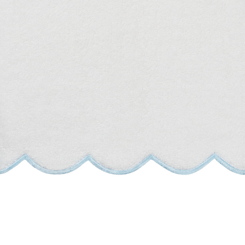  Ensemble de serviettes 100% coton turque ADORNIA, Serviette de bain - paquet de 2, Blanc / Bleu