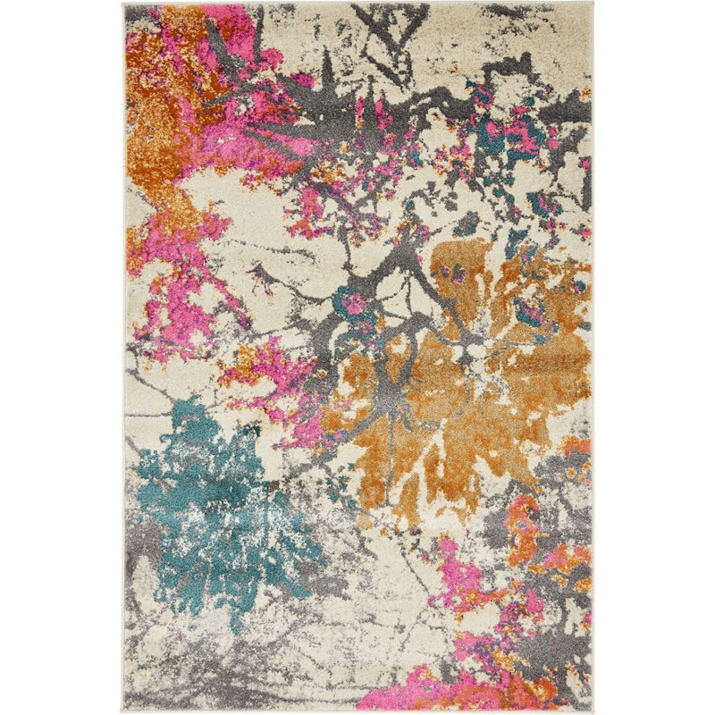 Oriental Indoor Rug, Rectangle 4' x 6'