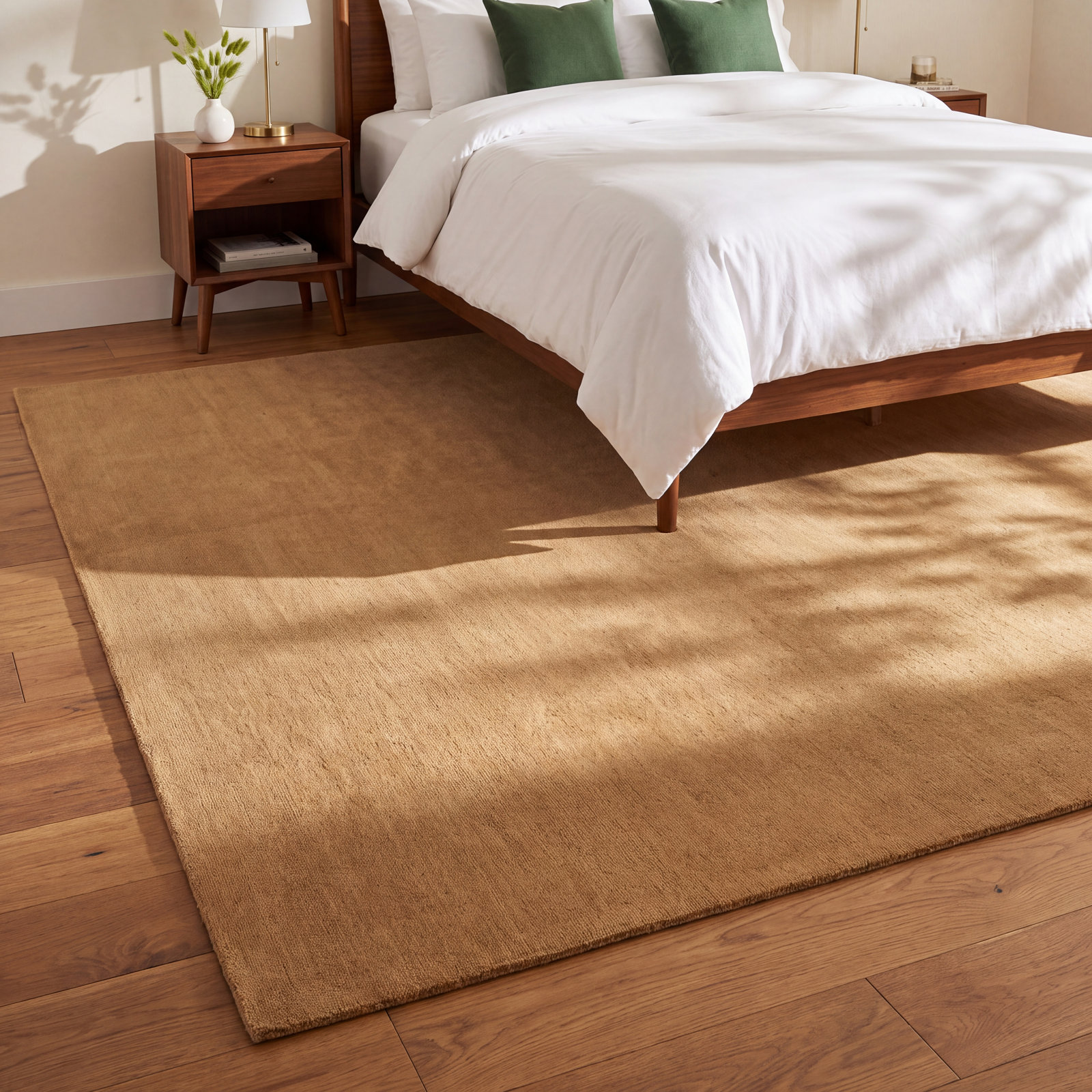 Gania Tan Hand-Loomed Rug, Rectangle 9'6" x 13'6"