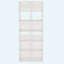 Bibliothèque blanche 71,65 "étroite à 12 cubes, unité de rangement verticale / horizontale moderne