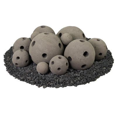 Ensemble de boules de feu en céramique 13 pièces Hollow