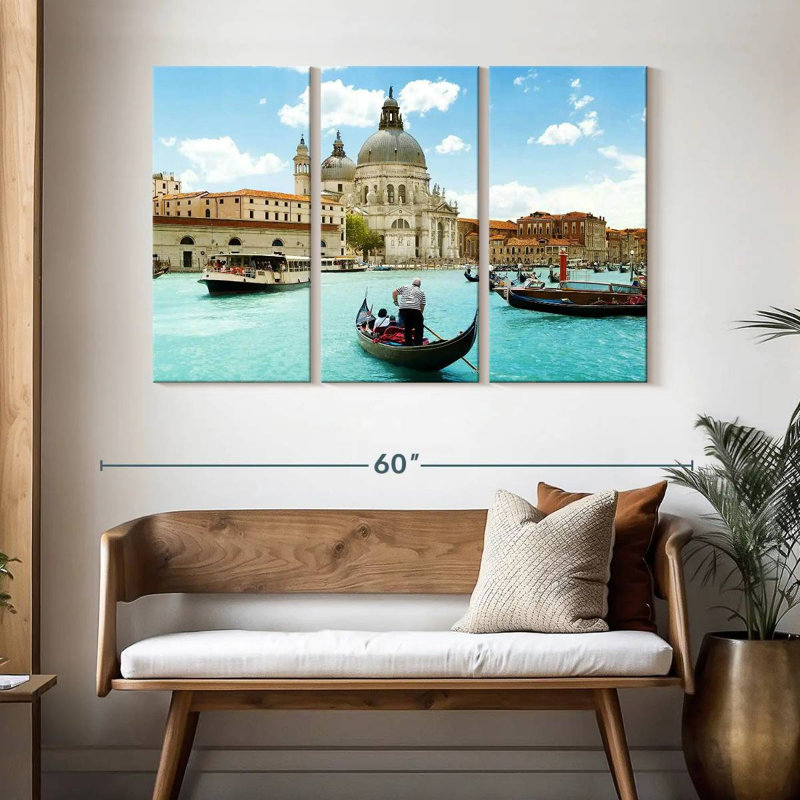 Bateaux du canal de Sebbie, H 32 po x l 50 po
