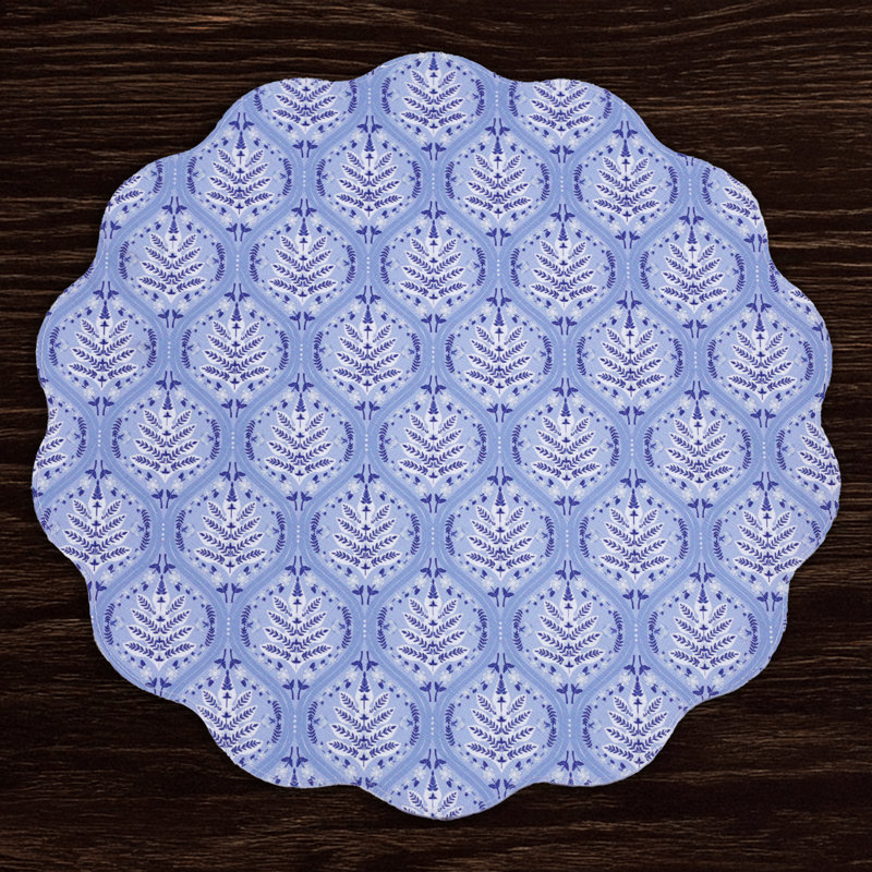 Vida Blooms & Branches Reversible Round Placemats