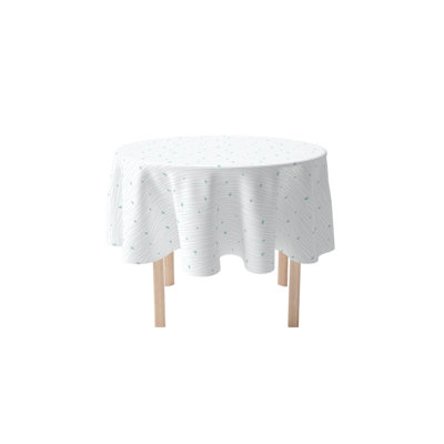 Round Cotton Twill Tablecloth