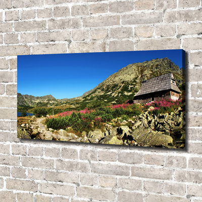 Bacówka In The Valley - No Frame Print on Canvas