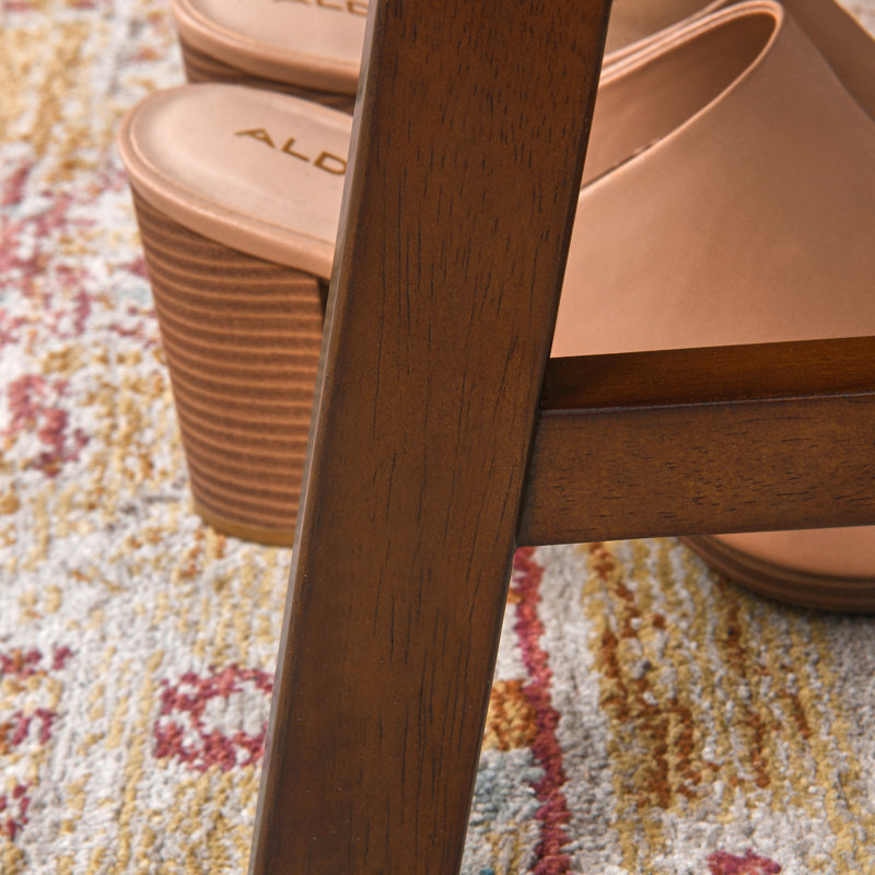 Mid-Century Modern Ottoman Footrest For Living Room, Beige