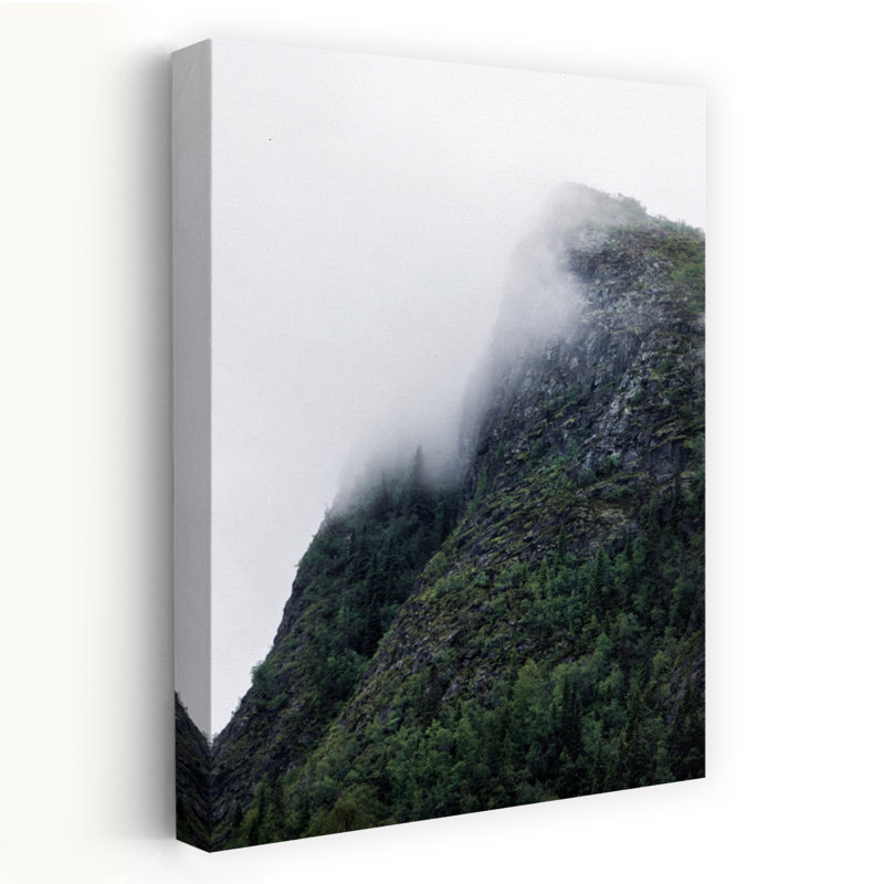 «Reveal Mystical Abstract Contemporary Forest Mountain», art mural, H 24 po x l 16 po