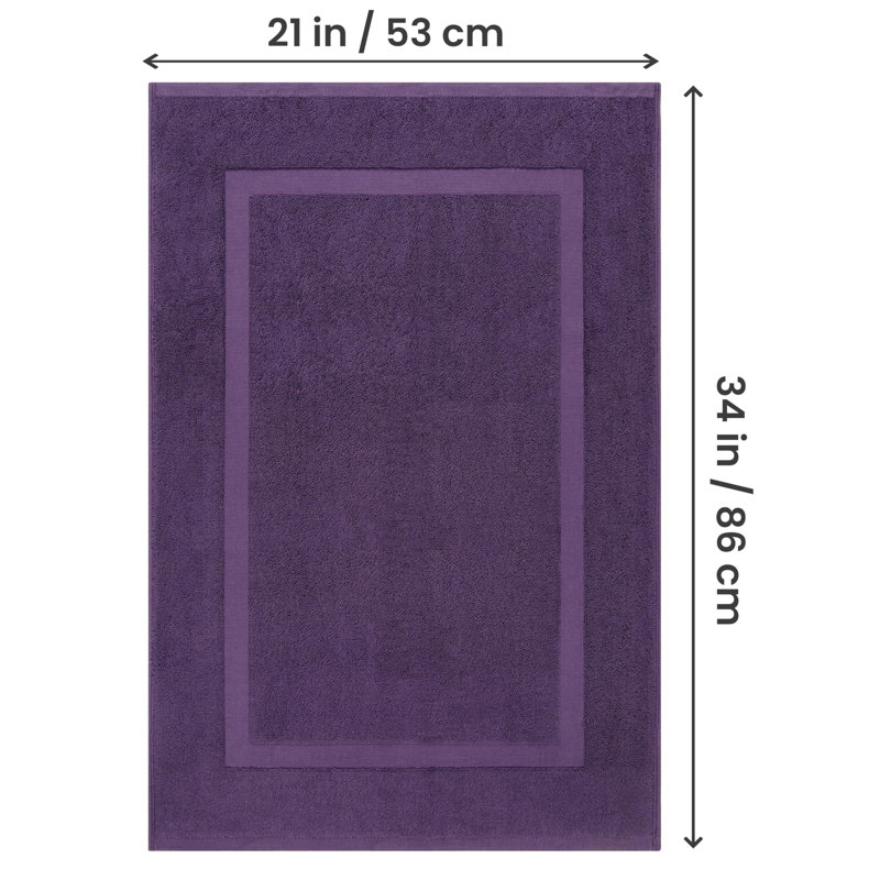 Rectangle Bath Rug, Plum
