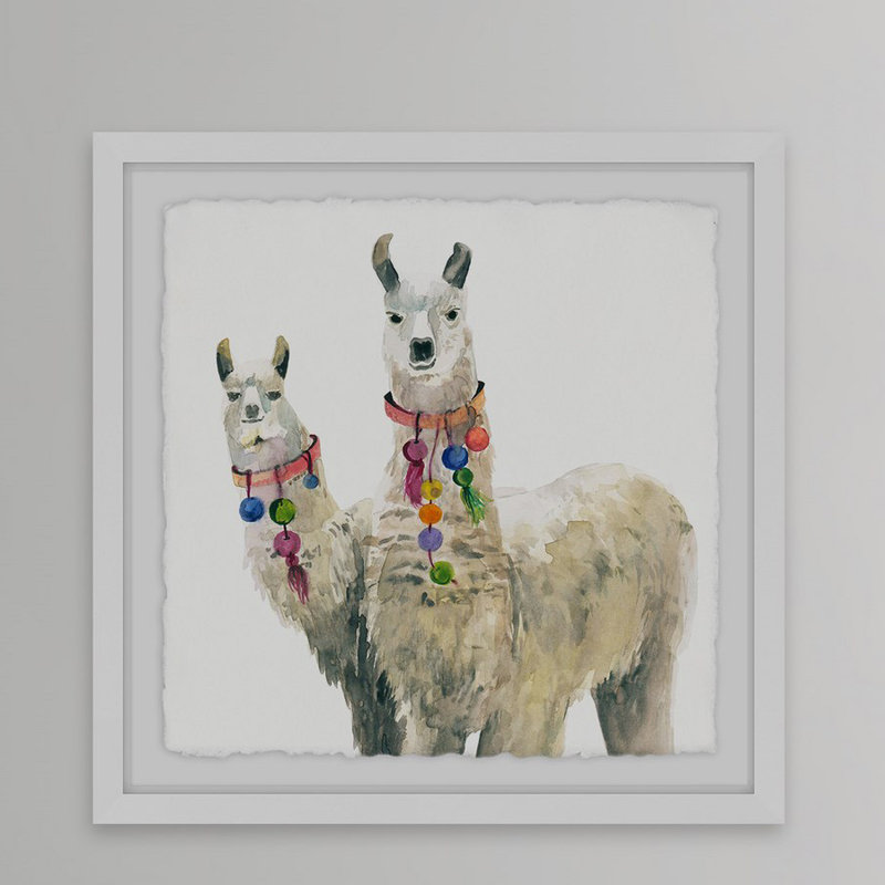 " Llama Pair ", 32" H x 32" W
