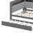 Full Size Daybed With Trundle,L-Shaped Storage Shelves And Desk,Wood Corner Bed With LED-912975453