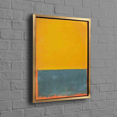 Spacious Abstract Wall Art Depicting Contemporary Poster Style Minimal Art On Mark Rothko Inspired Canvas Ideal For All Modern Home Interiors