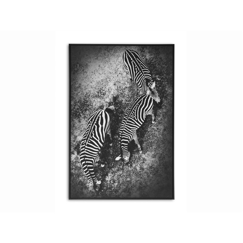 PRINTED CANVAS ZEBRAS - Wrapped Canvas Painting