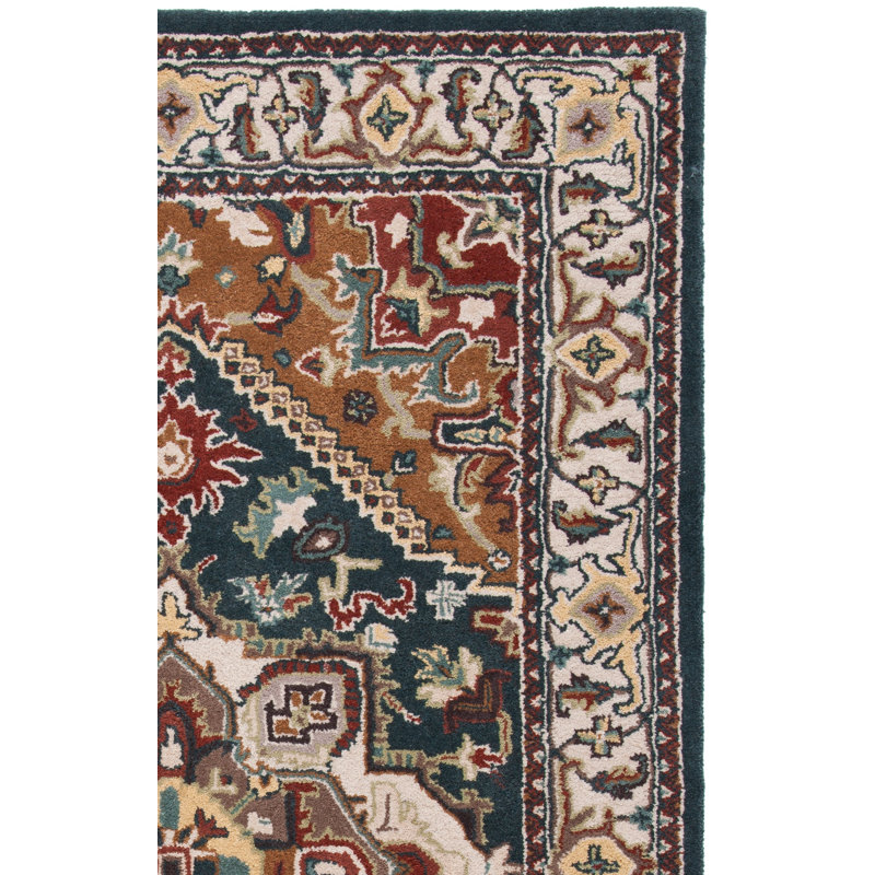 Parul Hand Tufted Wool Oriental Rug, Rectangle 9' x 12'