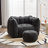 Sofas Upholstered Accent Chair with Ottoman-123028591-123028592