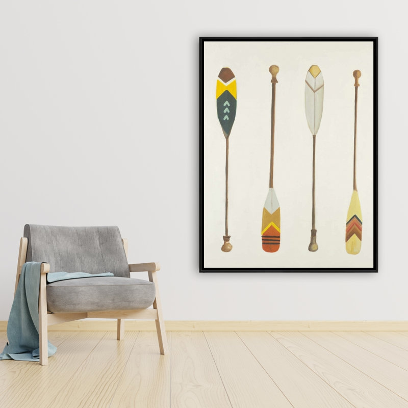 «Canoe Paddles», reproduction sur toile