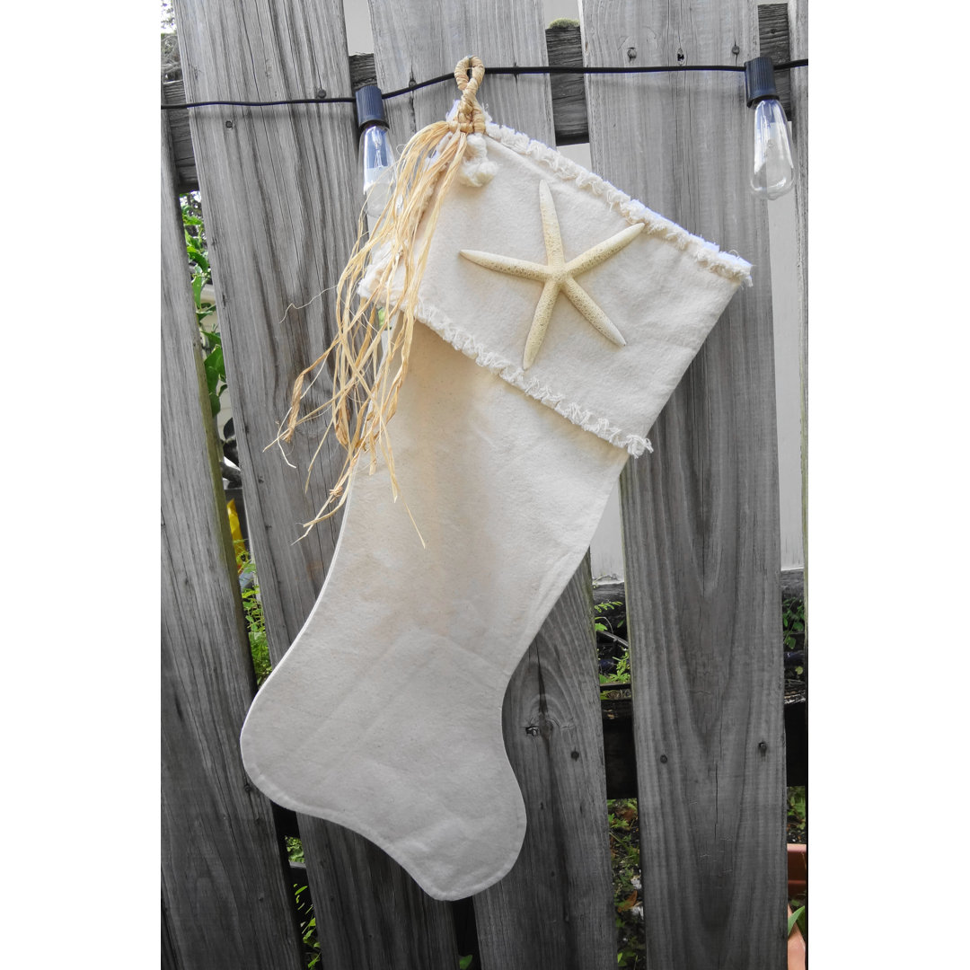 Christmas Pencil Starfish Stocking Highland Dunes