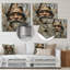 Beige gnome espion dans une enceinte en bois - art mural gnome-1694805934-1694805938