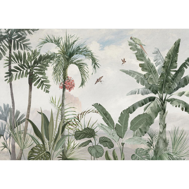 Bordure florale pelez et collez, L 100 po x l 144 po
