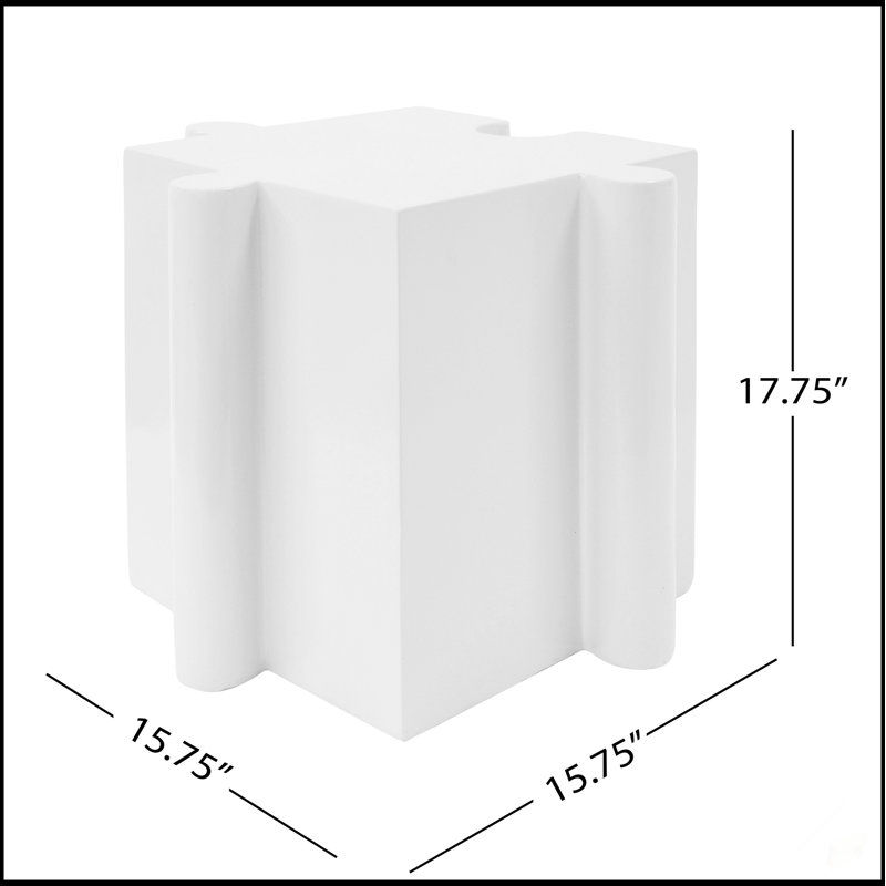 Table d'appoint casse-tête de puzzle, table MGO à bords convexes modulaires - Dispositions personnalisables pour les espaces intérieurs et extérieurs
