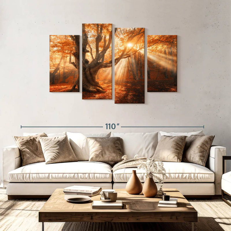 Lumière du soleil d'automne Alvord, H 48 po x l 75 po