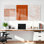 Abstrait lignes ondulées et motifs géométriques sur toile tendue, ensemble de 3 reproductions d'art sur toile pour salon, chambre à coucher ou bureau