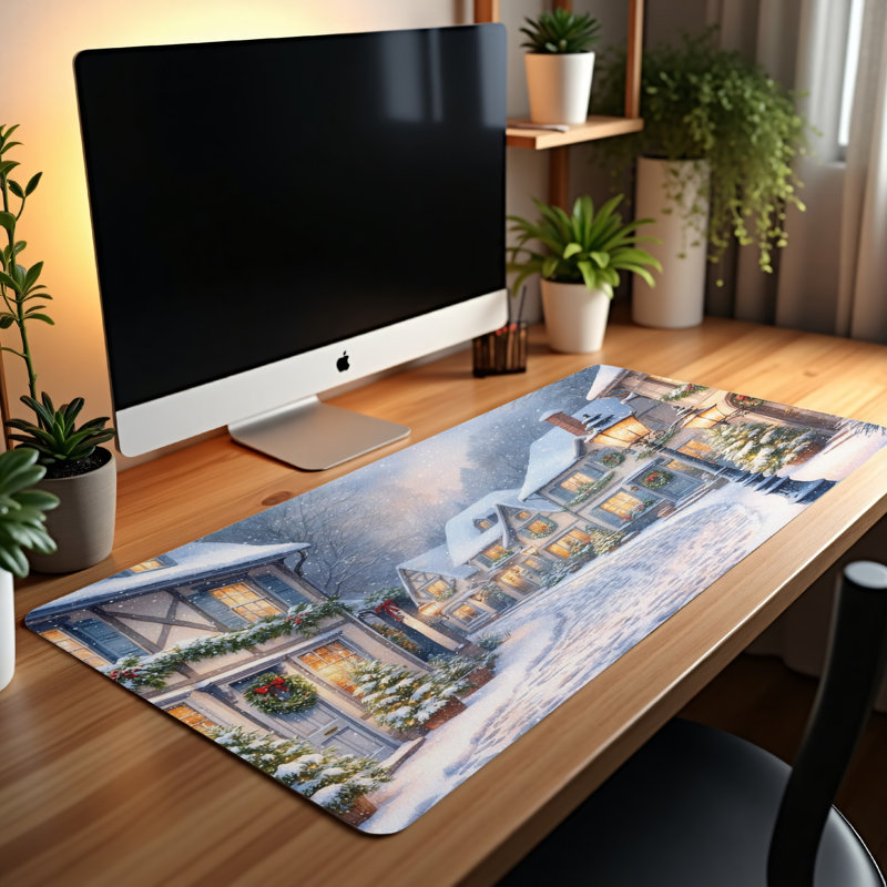 Polyester Desk Pad, 14.4x12.1