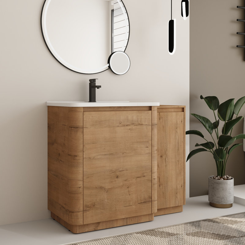 Single Bathroom Vanity with Top, 40"