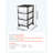 Plastic Storage Drawers Cart Rolling Storage Organizer w/ Wheels-1634702956