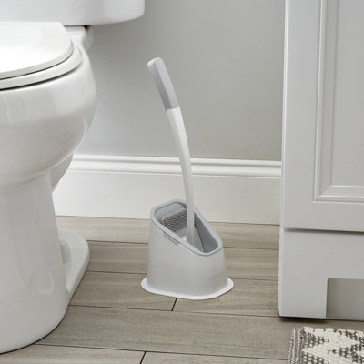Bath Bliss Contoured Toilet Brush In White