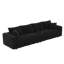 Canapé modulaire rembourré avec 3 repose-pieds et coussins Lucy-118592495