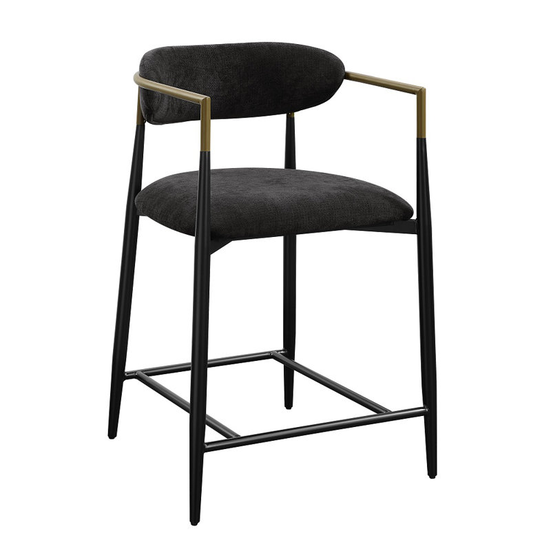 Chaise à hauteur de comptoir Harjap, Noir