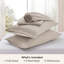 Ensemble de draps à bonnet profond - s'adapte aux matelas jusqu'à 21 pouces d'épaisseur - ensemble de draps GentleSoft, évacuation de l'humidité, draps et taies d'oreiller doux et rafraîchissants, ajustement facile et sécuritaire-105311098-105311103