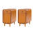  Bonwick MCM 26"Tall Solid Wood 1-Drawer and Legs End Table with Backside Magazine Rack-2118643005