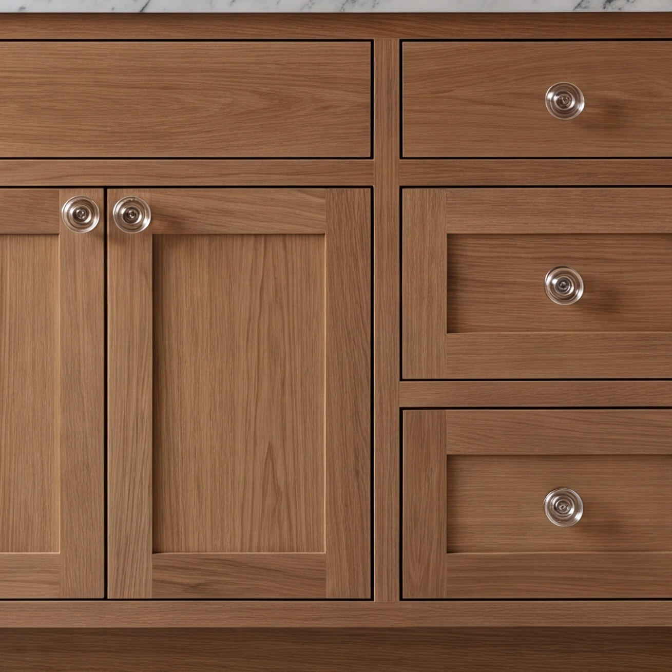 1.3" Circle Cabinet Knob, Natural