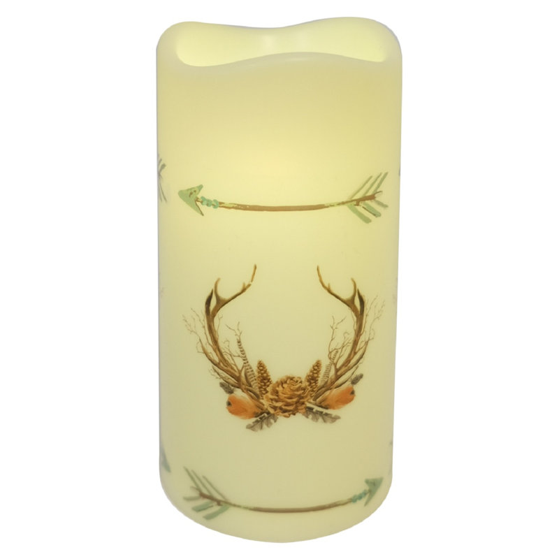 Bougie DEL sans flamme, Bois et flèche