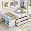 Lit de jour en bois avec tiroirs et tablettes Kouta-735083521-735083534