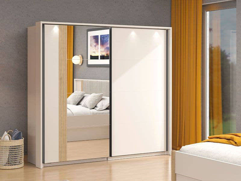 Renona 1 Door Manufactured Wood Wardrobe