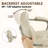 Leather Home Office Chair Comfortable Adaptive Backrest And Height Adjustable Swivel Desk Chair With Armrest Wheels Thickened Cushion Buttons Vanity Task Chairs, (Beige)