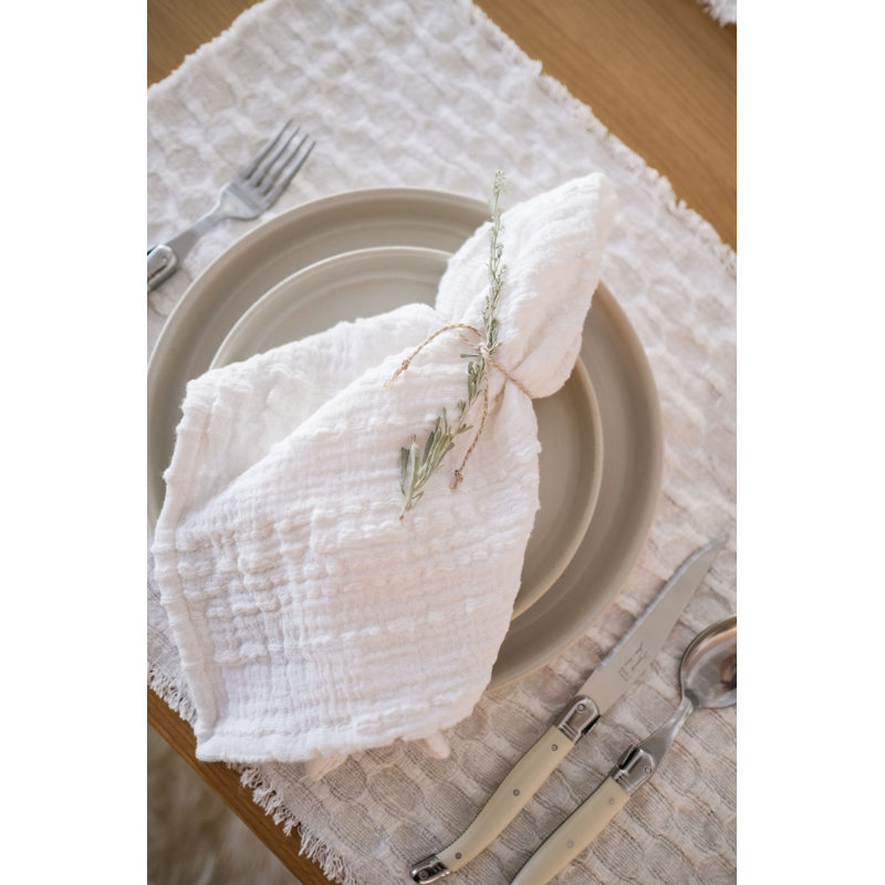 Kenwood 100% Cotton Square Napkins, Natural