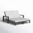 Hoyt Outdoor Metal Double Chaise Lounge-391299421-368735746