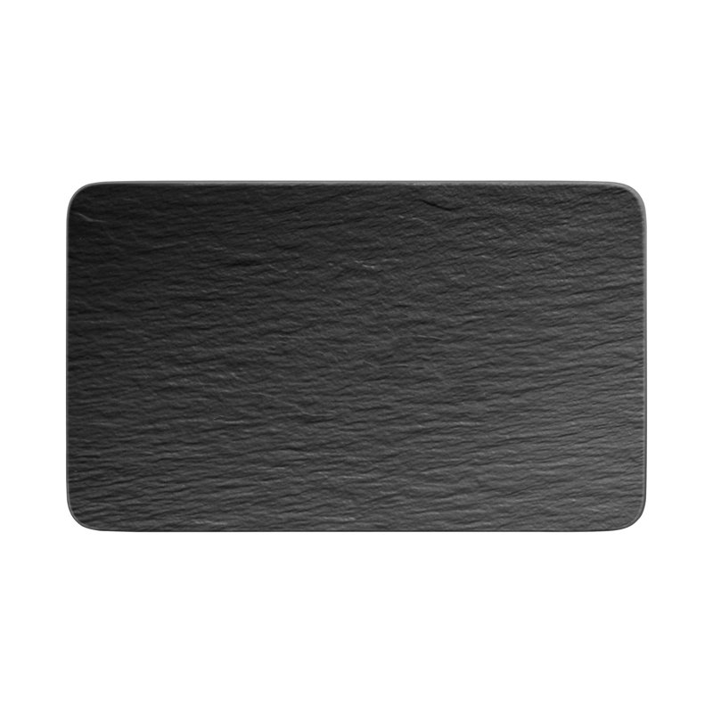 Villeroy & Boch Manufacture Three Dip Bowls & Tray 4 Piece Set, Black