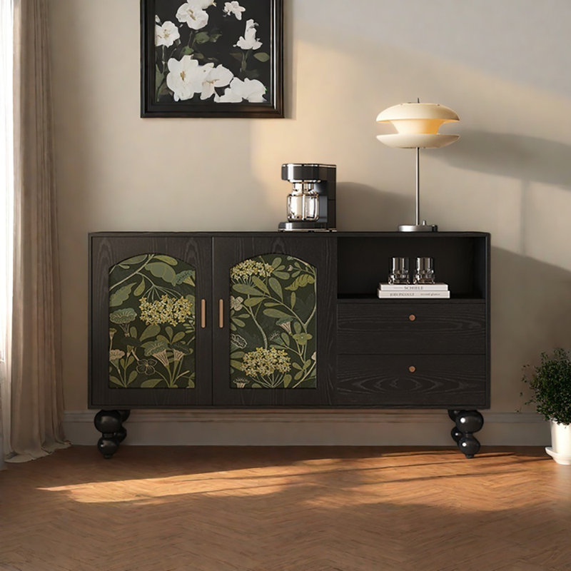 Buffet grande capacité 59,1 ", Noir/vert
